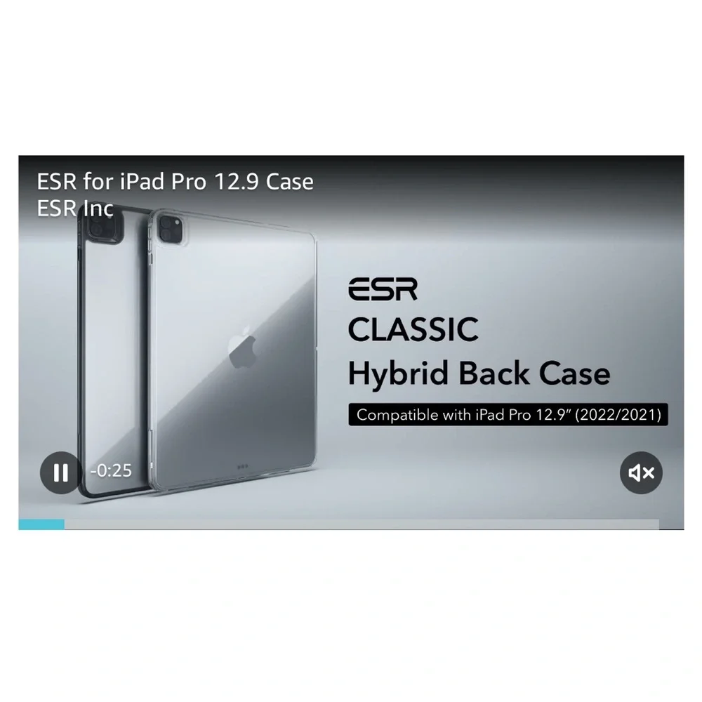 ESR for iPad Pro 12.9 Case, 12.9 inch iPad Pro case (2022/2021, 6th/5th Gen NIB